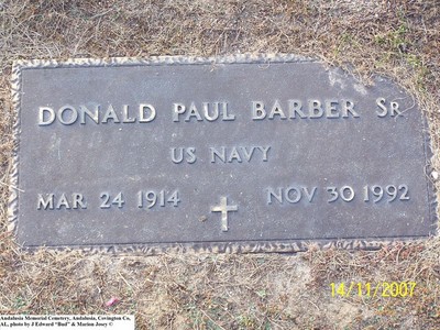 Barber, Donald Paul Sr War, Andalusia Memorial Cem, Covington Co, AL.jpg