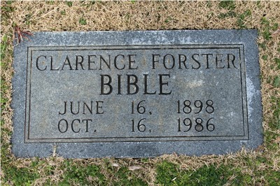 Bible, Clarence Foester, Glenwood Cem, DeKalb Co, AL.jpg