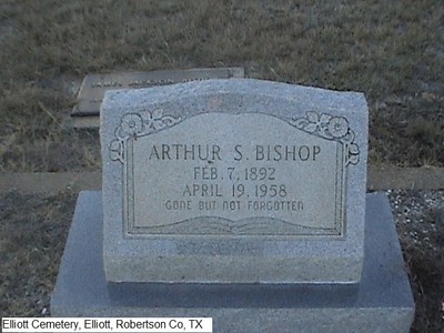 Bishop, Arthur Samuel, Elliott Cemetery, Robertson Co, TX.jpg