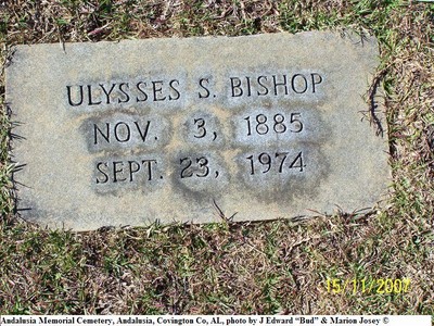 Bishop, Ulysses S, Andalusia Memorial Cem, Covington Co, AL.jpg
