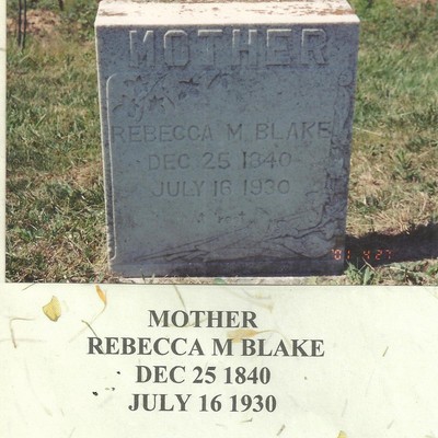 Blake, Rebecca Margaret Whitaker, Slaughter Cemetery, Todd Co, KY.jpg