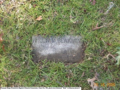 Blakney, William, Pleasant Hope Cemetery, Cass Co, TX 068.jpg