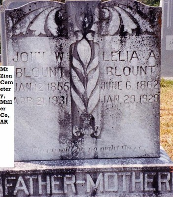Blount John Wesley, Mt Zion Cemetery, Doddridge, Miller Co, AR.jpg