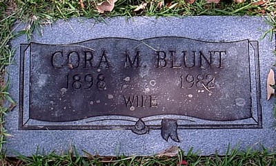Blunt, Cora M Williams, Hillcrest Cemetery, Bowie Co, TX.jpg