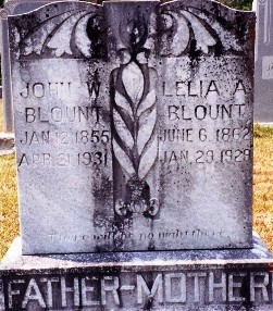 Blunt, John Wesley Jr & Lelia A Davis, Mount Zion Cem, Miller Cop, AR.jpg