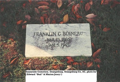 Boineau, Franklin Girard, Sunnyside Cem, Orangeburg, Orangeburg Co, SC.jpg