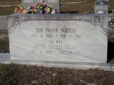 Bolton, Benjamin Franklin & Lottie Lucille Kelley, Concord Cem, Lee Co, SC.jpg
