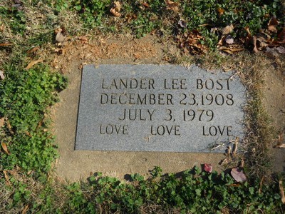 Bost, Lander Lee, Oakwood Cemetery, Iredell Co, NC.jpg