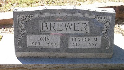 Brewer, John & Claudie Mae Sills, Oakland Cem, Grimes Co, TX.jpg