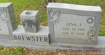 Brewster, Lena Earl Josey, Christ Church Cem, Morehouse Parish, LA.jpg