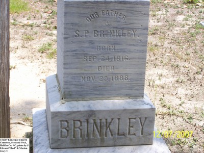 Brinkley, Spencer P,  Trinity Cem, Scotland Neck, Halifax Co, NC.jpg