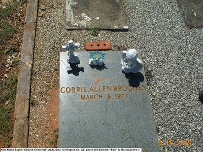Brogden, Corrie Allen, New Home Cemetery, Conecuh Co, AL.JPG