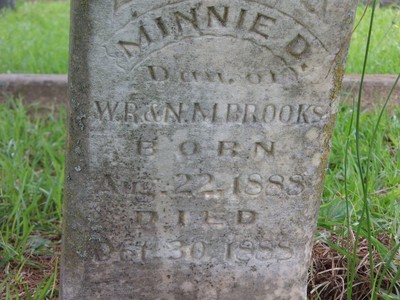 Brooks, Minnie D,  Beech Creek Cemetery, Cass Co, TX.jpg