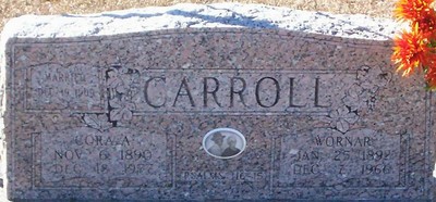 Carroll, Warner & Cora A LaPrade, Creagleville Cem, Van Zandt Co, TX.jpg