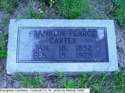 Carter, Franklin Pierce, Evergreen Cemetery, Conecuh Co, AL.jpg
