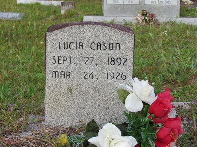 Cason, Lucia Cox, Pleasant Groce Cemetery, Gilchrist Co, FL.jpg
