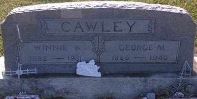 Cawley, George M & Winnie Beatrice Jordan, Bethel Baptist Cem, Covington Co, AL.jpg