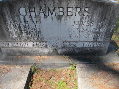 Chambers, James T & Sarah V, Oak Hill Cem, Brooks Co, GA.jpg