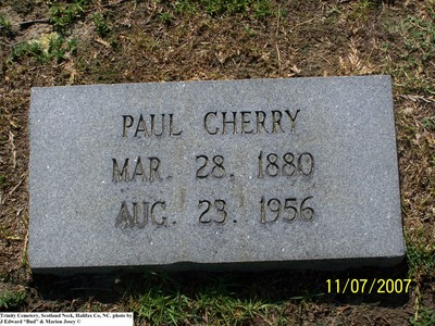 Cherry, Paul, Trinity Cem, Scotland Neck, Halifax Co, NC.jpg
