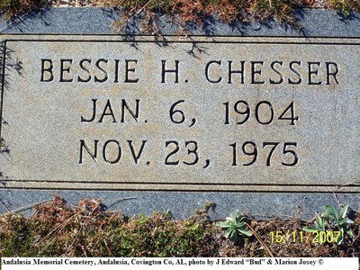 Chesser, Bessie H, Andalusia Memorial Cem, Covington Co, AL.jpg