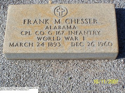 Chesser, Frank M War, Pigeon Creek Baptist Cem, Covington Co, AL.jpg