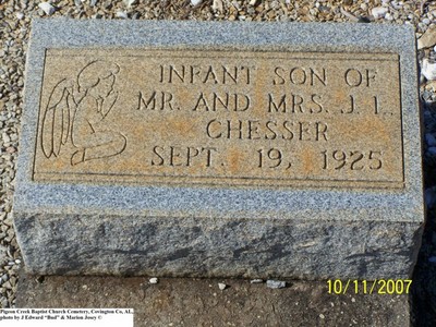 Chesser, Infant Son, Pigeon Creek Baptist Cem, Covington Co, AL.jpg