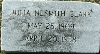 Clark, Julia Brooks Nesmith, Lake City Cem, Florence Co, SC.jpg