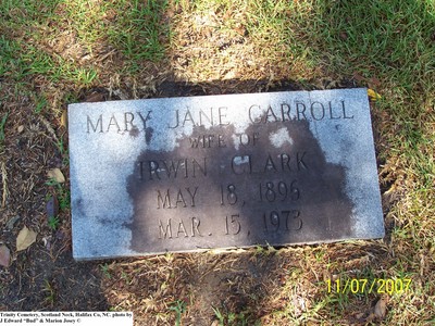 Clark, Mary Jane Carroll, Trinity Cem, Scotland Neck, Halifax Co, NC.jpg