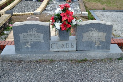 Clark, Monroe Clyde & Lola Emeline Knott, Levens Baptist Cem, Randolph Co, AL.jpg