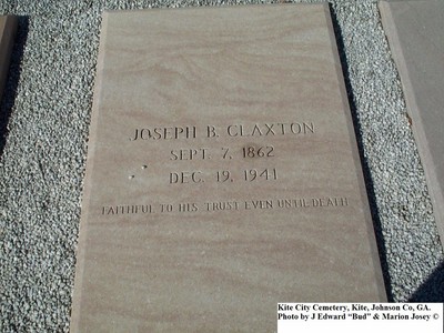 Claxton, Joseph B, Kite City Cemetery, Kite, Johnson Co, GA.jpg