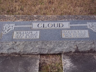 Cloud, William Jasper & Harriet Malicia Grantham, Damascas Cem, Jackson Co, FL.jpg