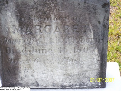 Clyburn, Margaret, Turkey Creek Cem, Lee Co, SC.jpg