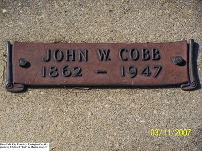 Cobb, John Waltha, River Falls City Cem, Covington Co, AL.jpg
