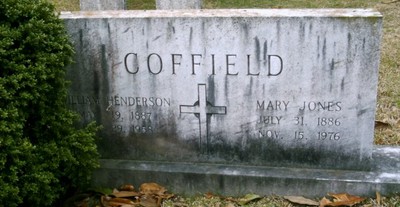 Coffield, William H & Mary Jones, Saint Pauls Cem, Chowan Co, NC.jpg