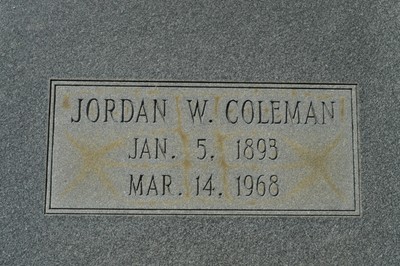 Coleman, Jordan W, Swainsboro City Cemetery, Emanuel Co, GA.jpg