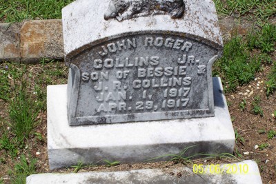 Collins, John Roger Jr, Bartow City Cem, Jefferson Co, GA.JPG