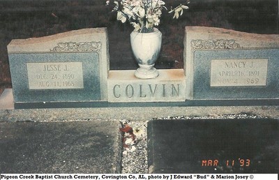 Colvin, Nancy Josey, Pigeon Creek Cem, Covington Co, AL.jpg