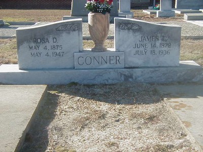 Conner, James L & Rosa Della Newell, Pleasant View Cem, Wilcox Co, GA.jpg