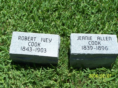 Cook, Robert Ivey & Jennie Allen, Shady Grove Cem, Wood Co, TX.jpg