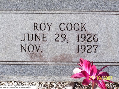 Cook, Roy, Consolation Primitive Baptist Church Cem, Butler Co, AL.jpg
