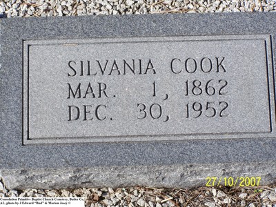 Cook, Silvania Bates, Consolation Primitive Baptist Cem, Butler Co, AL.jpg