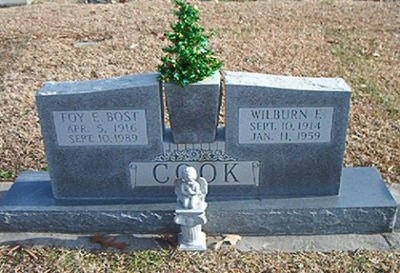 Cook, Wilburn F & Foy Elizabeth Bost, Oakwood Cem, Cabarrus Co, NC.jpg