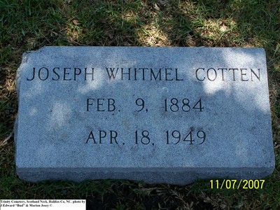 Cotten, Joseph Whitmel, Trinity Cem, Halifax Co, NC.jpg