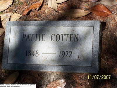 Cotten, Pattie, Trinity Cem, Halifax Co, NC.jpg