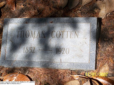 Cotten, Thomas, Trinity Cem, Halifax Co, NC.jpg