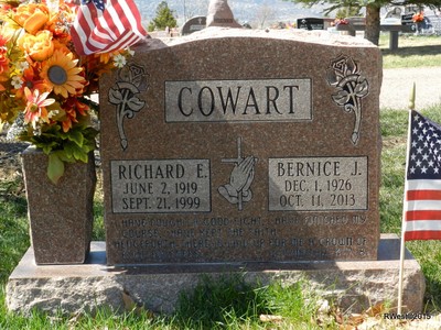 Cowart, Richard E & Bernice J Becker, Evergreen Cem, El Passo Co, CO.jpg