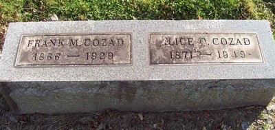 Cozad, Franklin M & Alice C Pletcher, Hillside Cem, Trumbull Co, OH.jpg