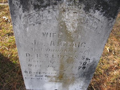 Craig, Ellen Lucas, Chesterfield Cemetery, Chesterfield Co, SC.jpg