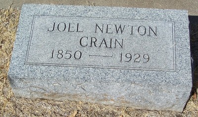 Crain, Joel Newton, McGregor Cemetery, McLennon Co, TX.jpg