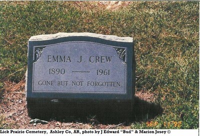 Crew, Emma B Josey, Lick Prairie Cem, Ashley Co, AR.jpg